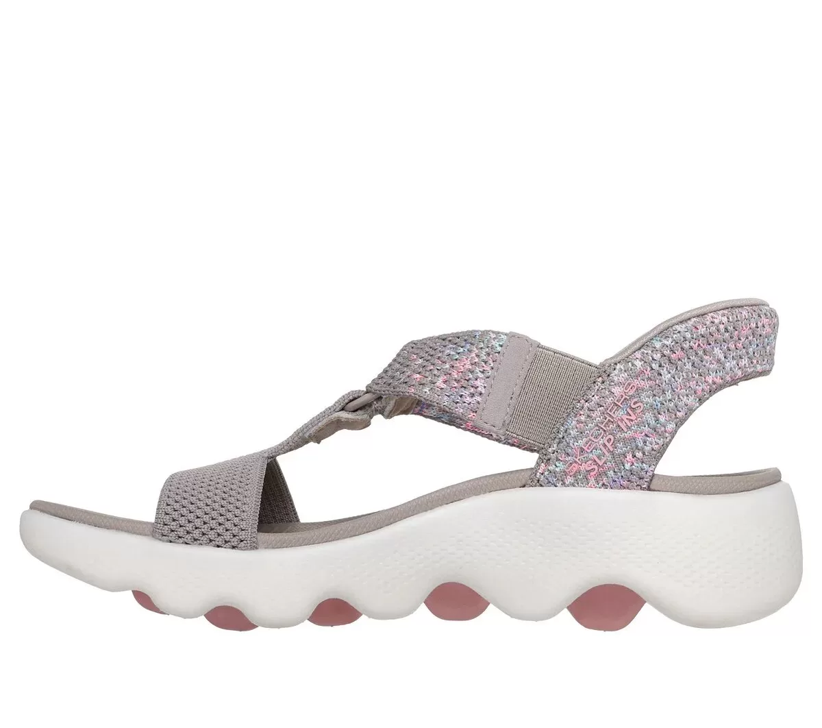 Skechers Slip-ins: GO WALK Massage Fit Sandal – Confetti Sky Skechers Slip-ins: GO WALK Massage Fit Sandal – Confetti Sky